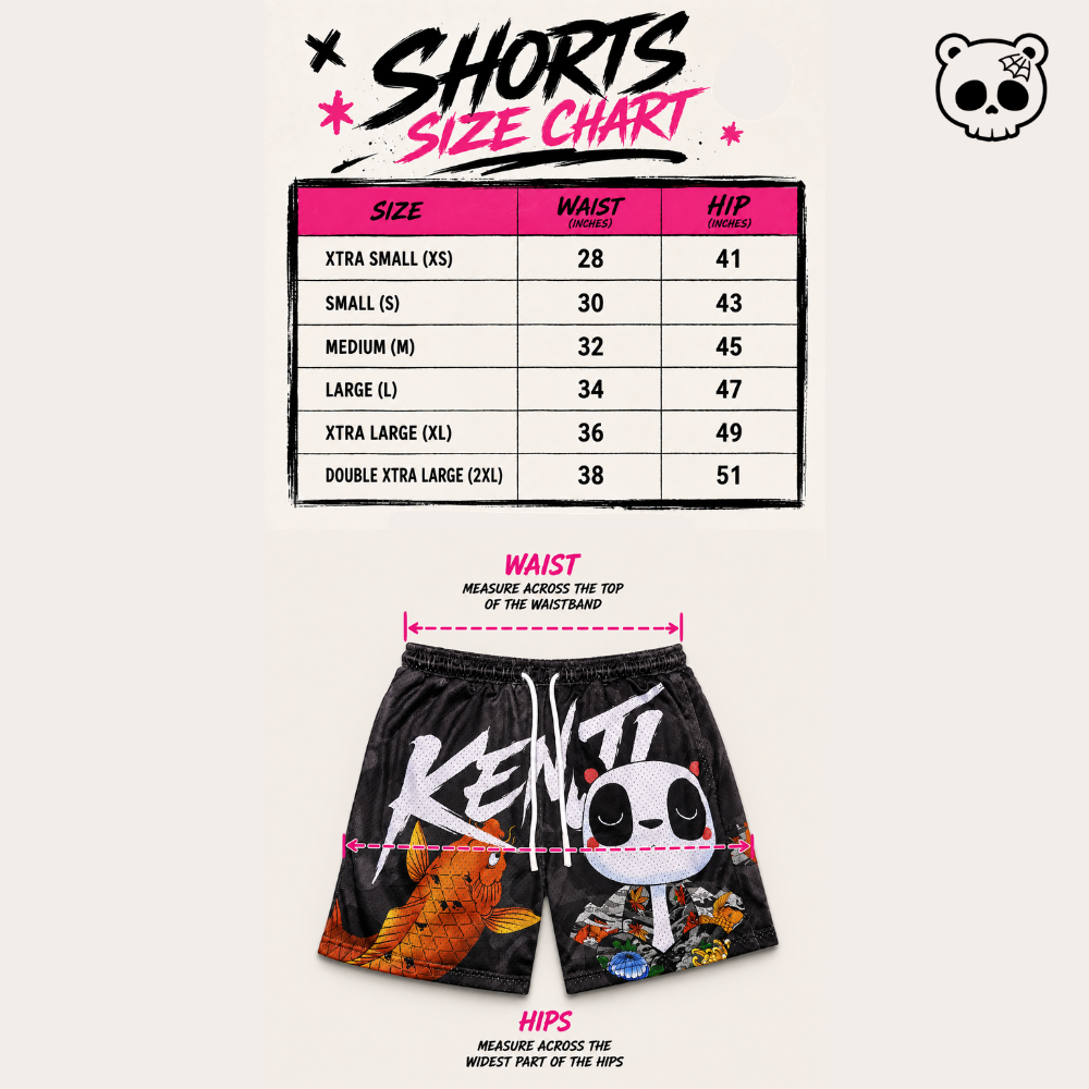Koi Dreams- Kenji Mesh Shorts