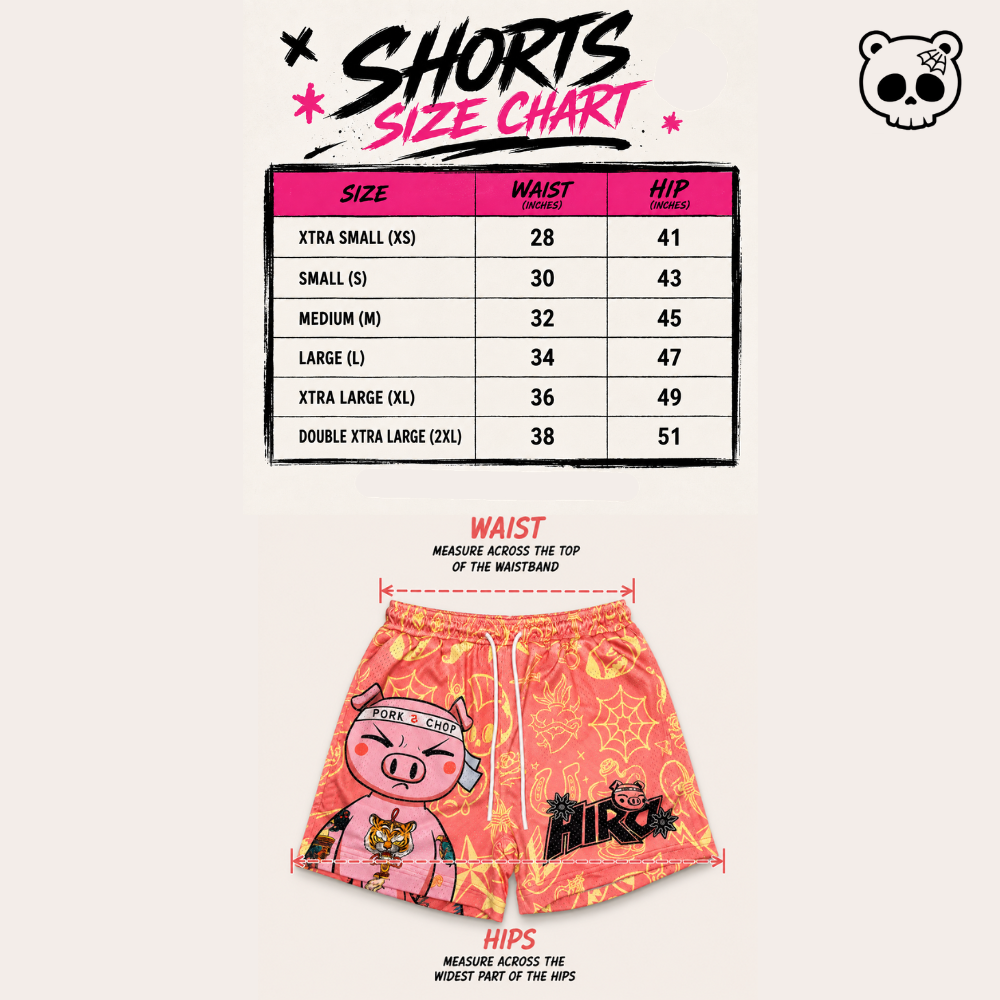 The Last Porkurai- Hiro Mesh Shorts