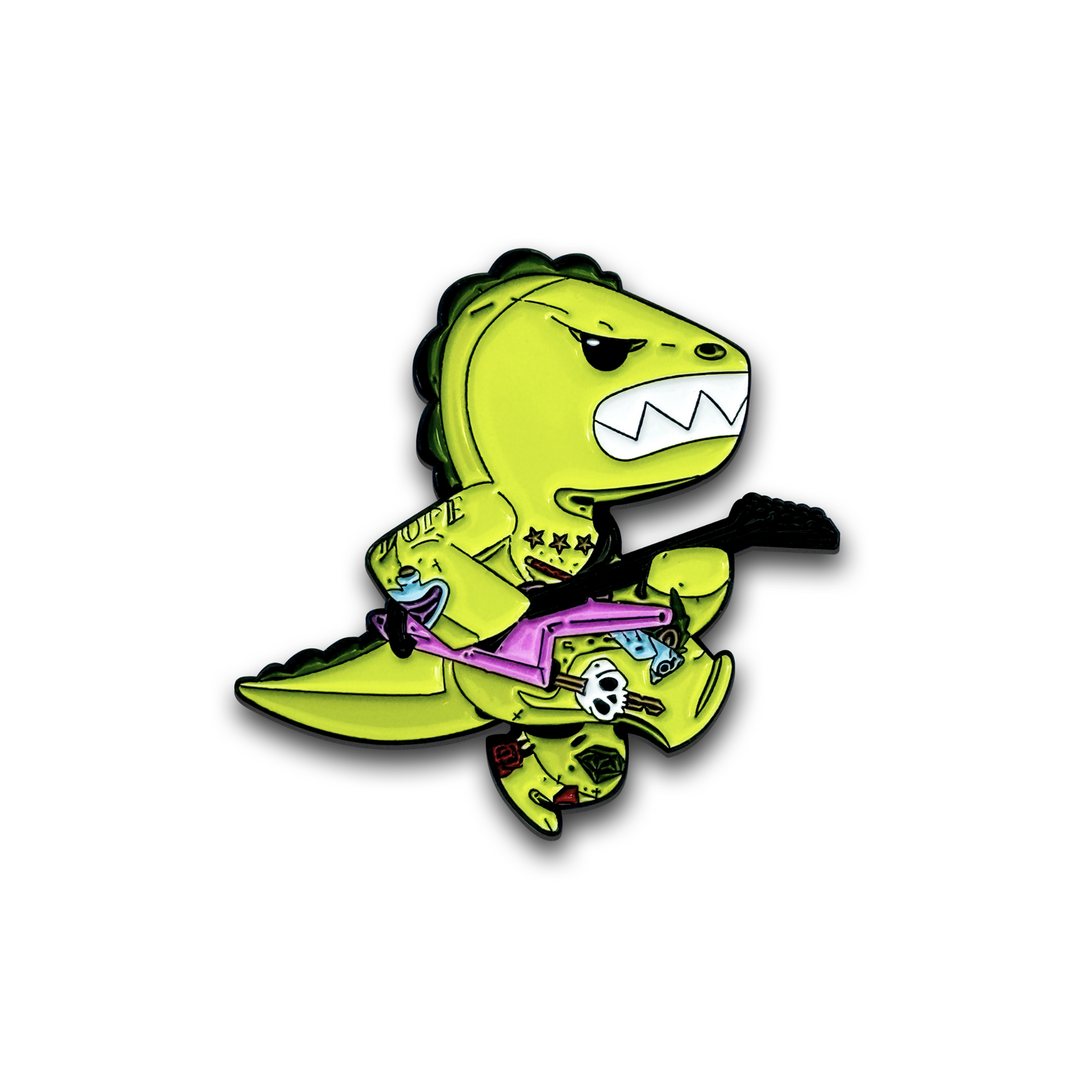 Thrash the Dino Enamel Pin