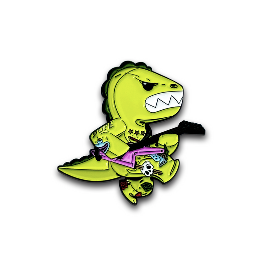 Thrash the Dino Enamel Pin