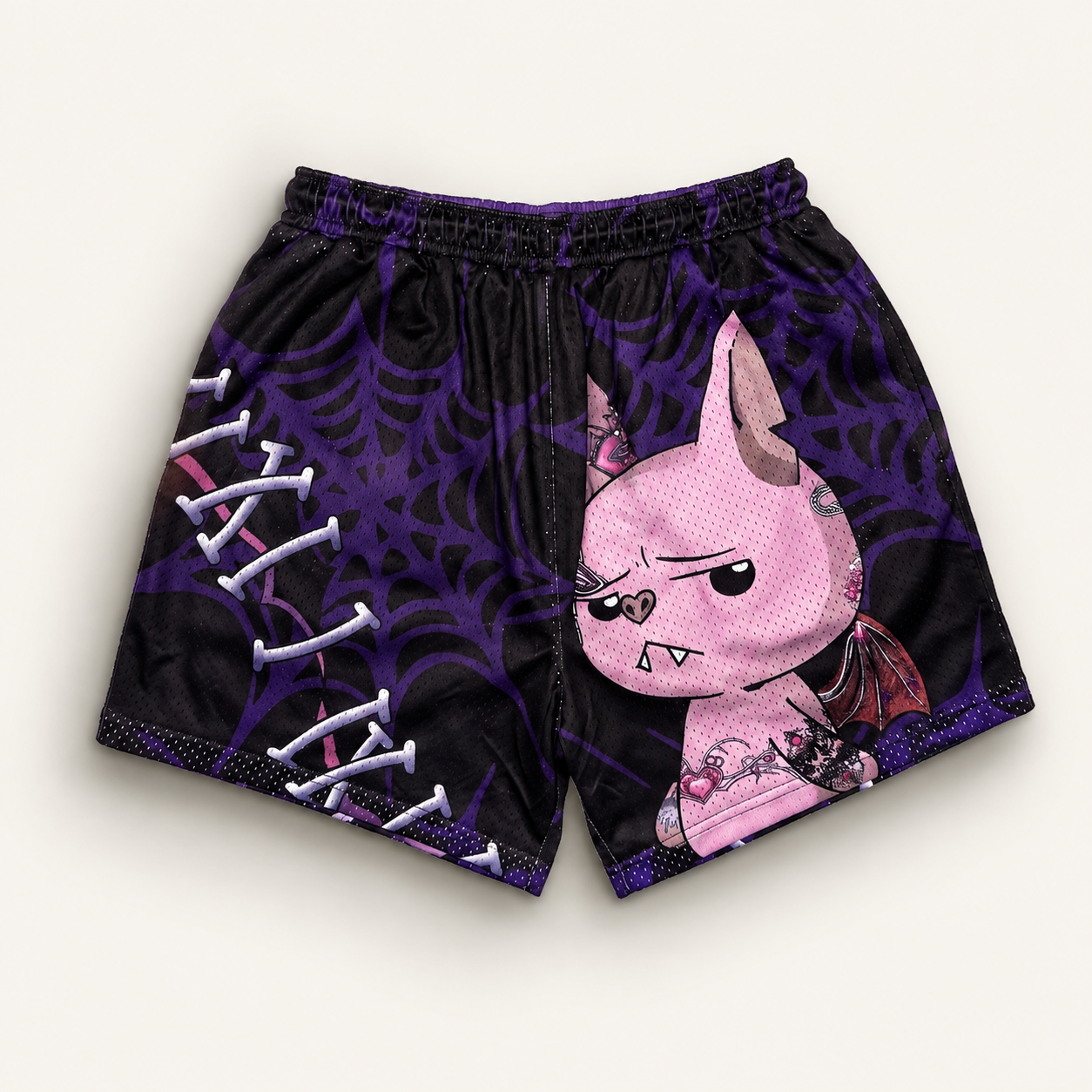 Violet's Web- Violet Mesh Shorts