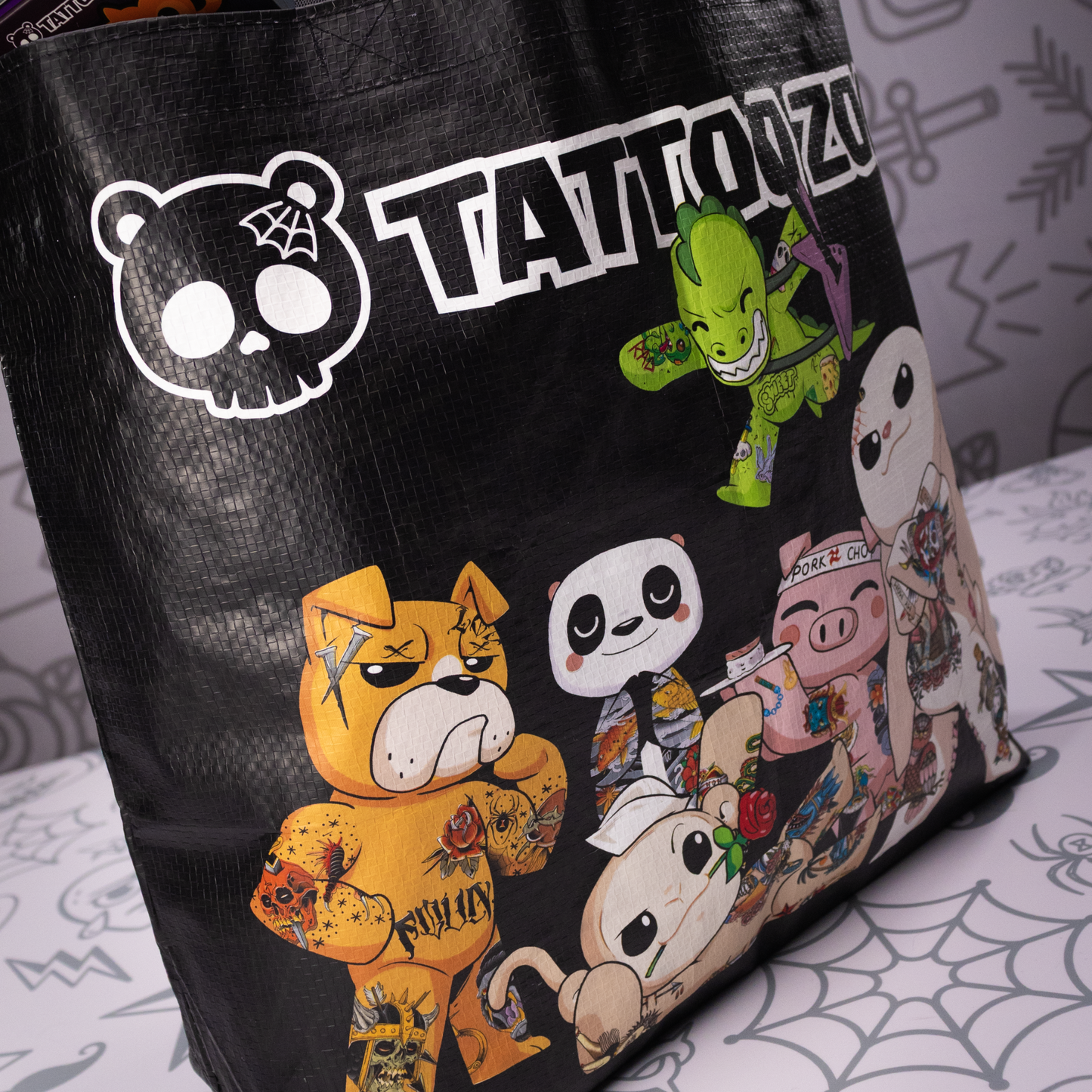Tattoo Zoo Tote Bag