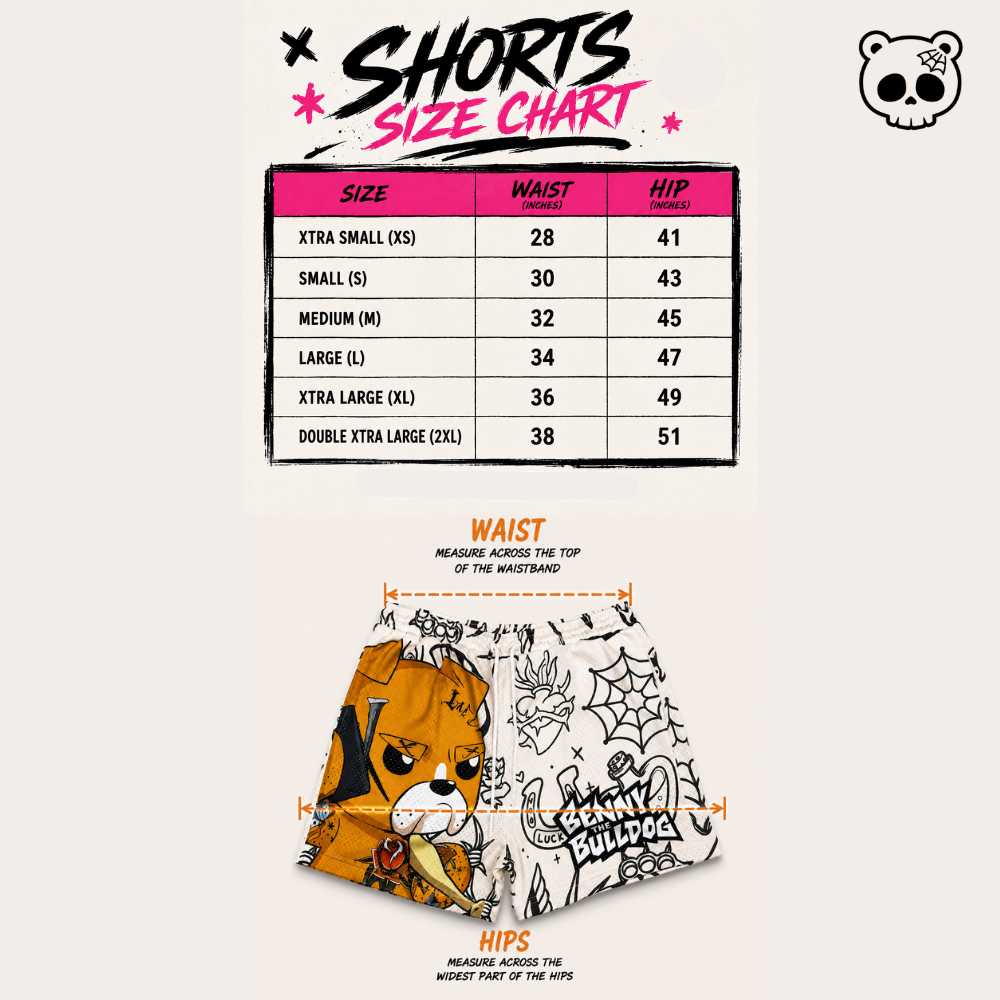 Bite First- Benny Mesh Shorts