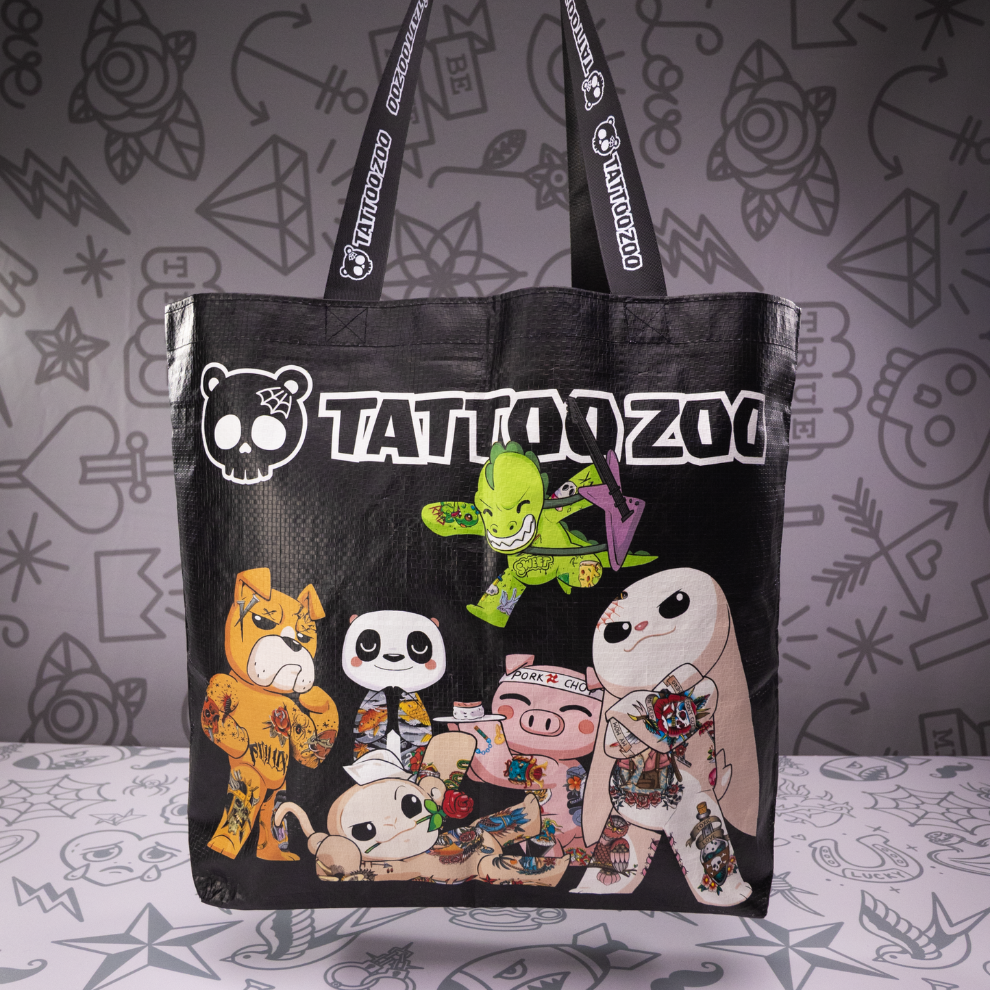 Tattoo Zoo Tote Bag