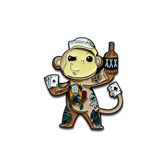 Buddy the Monkey Enamel Pin