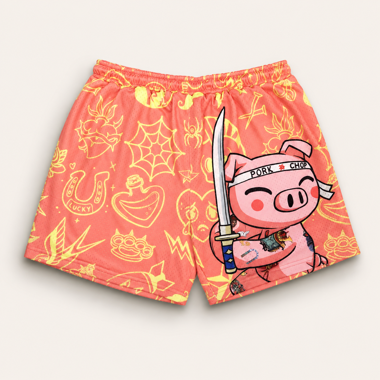 The Last Porkurai- Hiro Mesh Shorts