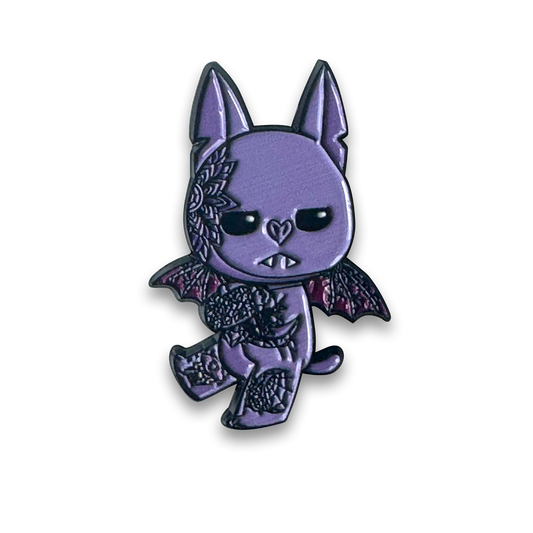 Violet the Bat Enamel Pin
