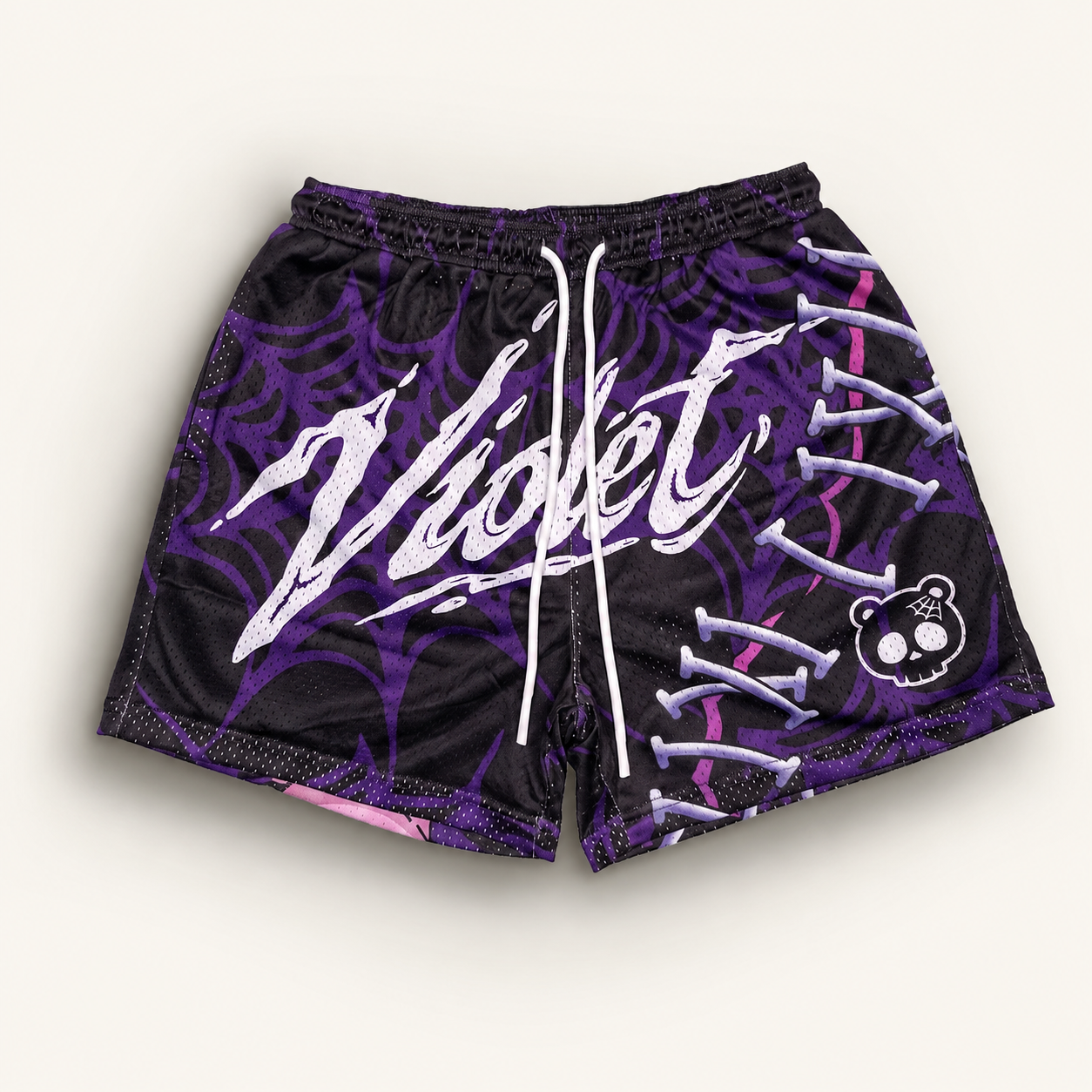 Violet's Web- Violet Mesh Shorts
