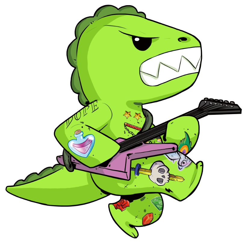 Thrash the Punk Rocker Dino