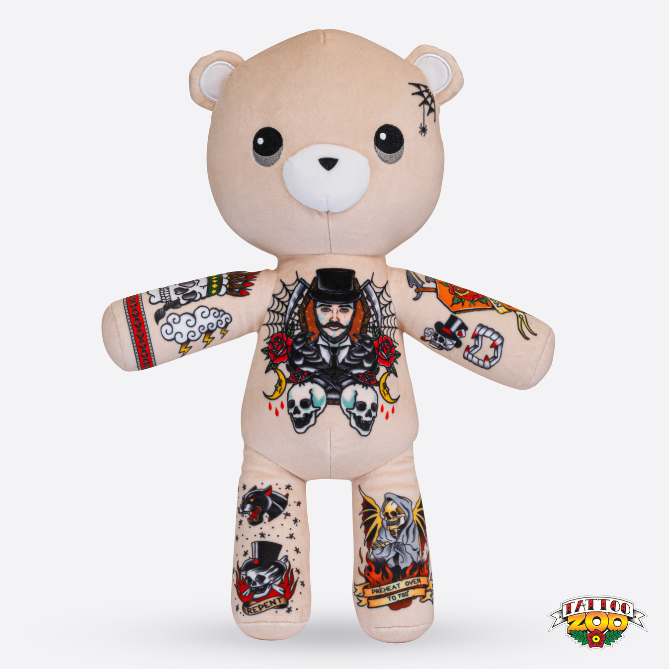 Theodore the Undertaker Bear – Tattoo Zoo